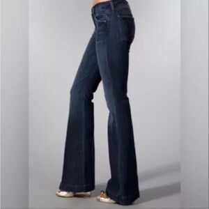 Citizens of Humanity Runaway Jeans 30 Low Waist Full‎ Leg Dark Wash Denim